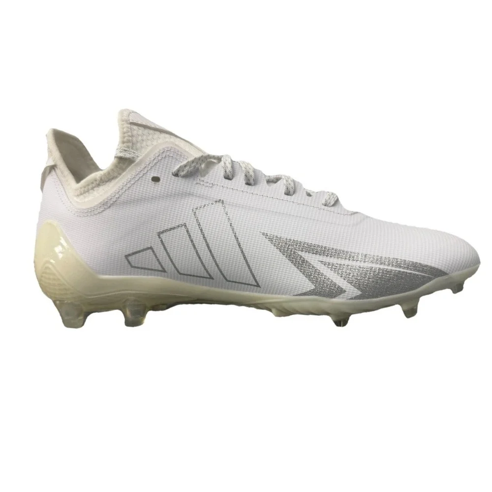 Adidas Men's Adizero White Silver Electric.1 Football Soccer Cleats Size 11 New
